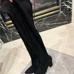 Amazon Black Knee High Over the Knee Black Heel Boots Size 7 Photo 4