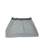 Athleta Women 20 Brooklynâ Textured 16" Skort Gray White Straped Athletic Skirt Photo 4