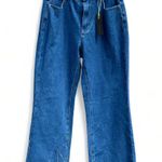 GILIPUR Solid LOW Waist Wide LEG JEANS NWT Blue Photo 4