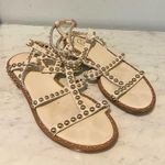 Ash  White Strappy Studded Gladiator Sandals Size 6 VGUC Photo 0
