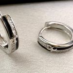 Small Hoop Earrings for Men Women Streetwear Hip Hop Unisex Style Silver Photo 0