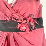 Alberto Makali Vintage  Y2K Bubble Hem Strapless Silk Dress Size 4 Vampire Photo 3