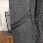 Michael Stars  Grey With Suede Accents Drape Cardigan Photo 2