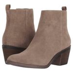 Lucky Brand Tan Suede Natania Ankle Booties Boots size 10 Photo 0