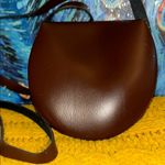 Half Coconut Brown Leather Crossbody Bag Photo 4