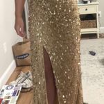 Sherri Hill Gold Prom Dress Photo 3