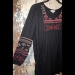 Patrons of Peace  black embroidered dress, size XS Photo 3