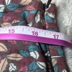 Old Navy Skirt Womens 8 Brown Leaf Print Side Zipper Autumnal Boho Flowy Earthy Photo 6