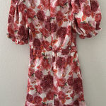 A.Peach Floral dress Photo 0