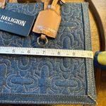 True Religion  TNFB0110 Dark Denim Quilted Handbag Purse Shoulder Strap NWT Photo 8