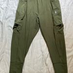 FREE PEOPLE MOVEMENT‎ Olive Green Ribbed Jogger Pants Large Boho Lounge Luxury Photo 4