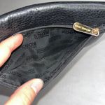 Michael Kors MK Black Wallet Clutch Slim Card Holder Pebble Leather Envelope Zip Photo 4