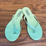 Tkees LEATHER FLIP FLOPS IN OMBRE (AQUA TO MINT) 6 Photo 0