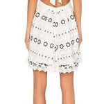 Lovers + Friends Forget Me Not Dress Ivory Crochet Lace Open Cut-Out Back Skater Photo 3