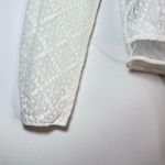 Free People  Goldie Ruffled‎ Lace Bodysuit Ivory Size S Cottagecore Soft Girl Photo 3