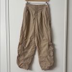 Free People FP Movement S Mesmerise Me Tan Barrel Cargo Pants Photo 2