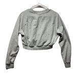 Gymshark Gray Crew Neck Long Sleeve cropped sweatshirt size medium Photo 4