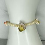 Seashell Swirl Shell Beaded Stretch Bracelet Photo 9