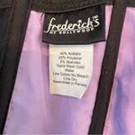 Frederick's of Hollywood Vintage Bustier Corset Purple Black Lace Bows 38 Medium Photo 4