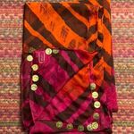 Apt. 9 SHEER ORANGE AND PINK SWIM COVER UP SARONG Photo 0