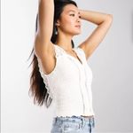 Free People  On My Mind Lace Tank Top In Succulent Green Size XS Photo 2