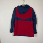 Duluth Trading Co Woman's Sz S Red Blue Colorblocked Nylon Windbreaker Pulliver Photo 5