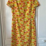 Vintage citrus dress Orange Size M Photo 0