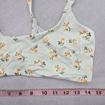 White Floral Ruffle Beach Sports Active Bikini Bralette Swim Top S Small Photo 4