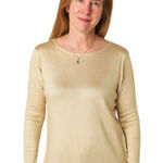Chico's Chico’s size 12 ( 2)shimmering  stretchy gold tunic. Photo 0