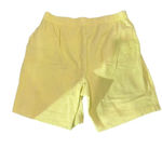 Lands' End Elastic Waistband Yellow Corduroy Shorts Size Petite Medium Photo 2