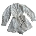 Choosy Women's White Romper with Rope Belt Size XS NWT Photo 1