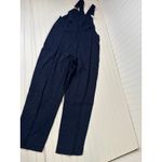 We Wore What NWT  Solid Navy Basic Overall Jumpsuit Bib Straight Leg Denim Sz XS Photo 4