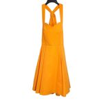 Lauren James Livingston Orange Halter Fit & Flare Midi Gauze Dress NWT Size Sm Photo 13