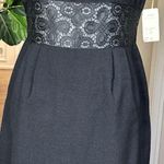NWT Howard Wolf Black Sheath Dress Sz 8 Lace Waist Vintage Made USA Elegant Photo 0