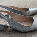 LK Bennett Silver sparkly shoes, low heel Photo 0