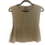 Mono B Olive Sleeveless Muscle Crop Top Size Medium Green Photo 2