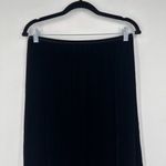 Vintage Tailor B. Moss Witchy Goth Velvet Silk Blend Midi Skirt Black Size 8 90s Photo 3