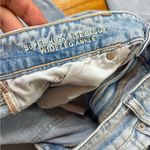 American Eagle  Super High Rise Baggy Wide Leg Ankle Distressed Light Wash Jeans Photo 4