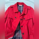 Brooks Brothers  Red Fleece 100% Cotton Trench Coat Red Size | 10 Photo 10
