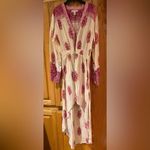 Billabong Pretty Lady High-Low Cotton Maxi Dress Balloon Sleeves Size Medium Photo 2