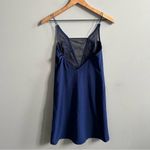 AQ/AQ  Montana Mini Dress in Patriot Blue Spaghetti Strap Plunge Mesh NWT Size 0 Photo 4