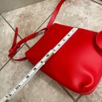 HaytiJoe Red orange Leather Crossbody Bag Small Shoulder Purse Adjustable Strap Photo 2