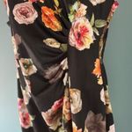 Shelby & Palmer 16 Black Floral Sleeveless Dress Ruched Feminine Cottagecore Photo 4