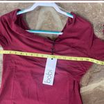 Bobi  REVOLVE Elegant Off-Shoulder Red Top XL in Pinot asymmetrical bodycon NWT Photo 2