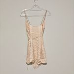 ZARA  Satin Effect Wrap Dress Mini Beige Pink‎ size small Photo 3