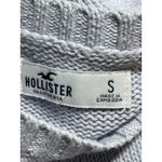 Hollister Women's Gray Crew Neck Long Sleeve Crop Sweatshirt Sweater Top Size S Photo 2