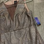 Nightway  size 8 sparkle sheer neckline party holidays new years dress nwt Photo 2