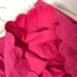 J.Crew  Linen Skirt Pink Scalloped Mini Sz 12 899 Photo 9