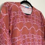 J. McLaughlin Lightweight Pullover Sweater Size M Melanie Pink Orange Coral Photo 4