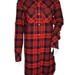 Only  Dress Women Small Red Black‎ Plaid Ivy Shirt True Streetwear Grunge Punk Photo 0